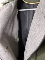 George g:21 Olive Green Double Breasted Coat Size US 4 Wool Blend ASO Mob Wives