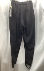 Quantum NOS Black Stirrup Pants Pocket Trim Womens Size 6 MFC230217/PS1