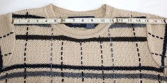 Vintage Liz Claiborne Short Sleeve Cable Knit Grandma Sweater Petite Medium