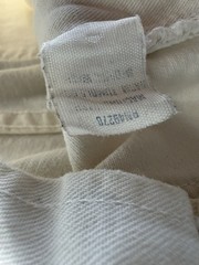 Vintage 70s 80s Earl’s Apparel White Canvas Painter Pants USA Workwear 26 x 28