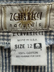 Z. CAVARICCI Vintage Checkered Denim Wrap Dress 100% Cotton Sz 12 NWT! Made USA