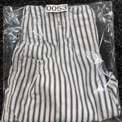 Vintage 90s Unionbay Blue White Striped Denim Shorts High Waisted Streetwear 5/6