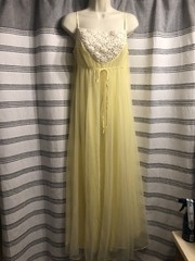 Vintage Gotham Lingerie Yellow Nylon SZ 34