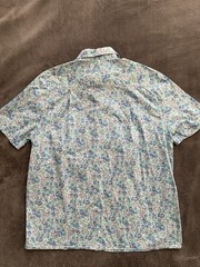 Vintage Burberrys of London Shirt Women’s Sz 42 Short Sleeve Floral Print France