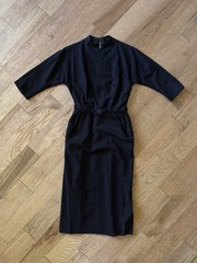 Vintage 1950s Audrey Hepburn Style Black Pencil Dress Wiggle Dress Day to Night