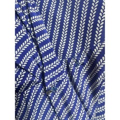 Vintage Evan Picone Size 12 (vintage size) Blue White Wrap Blouse Long Sleeve