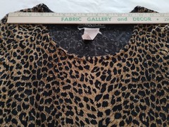 Vtg Gantos Mini Dress Woman’s Stretch Opaque Black Animal Print Fit & Flare XS/S