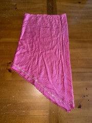 Bebe Vintage Pink Slip Floral Embroidery Trim Sz S Silk Blend Feminine Elegant