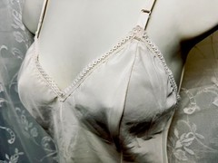 Vtg 50s 60s Barbizon Tafredda Full Slip White