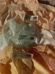 Lot Of 3 Size 6 vintage fruit of the loom 100% nylon panties w/tags Wide Lace