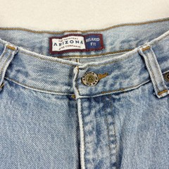 Vintage 90 Mom Jeans Arizona Womens 28×31 Light Blue Western Rodeo Straight