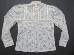 VTG gunne sax lace top ivory/ecru No size See photos for measurements