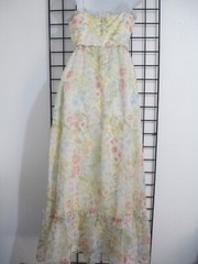 VINTAGE HOUSE OF BIANCHI 🌸 4 / 6 / 34″ BUST MAX==SWEET FLORAL MAXI DRESS