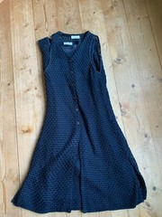 Gianni Bugli Milano Vintage Knit Dress & Vest Set Silk Cotton 60s XS S