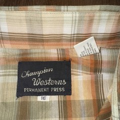 Vintage Pearl Snap Shirt Womens Champion Westerns Rockabilly NOS Deadstock 16