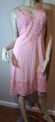 Vtg Black Half Slip Seamprufe Stiff Swishy Taffeta Embroidered Trim Hem Small S