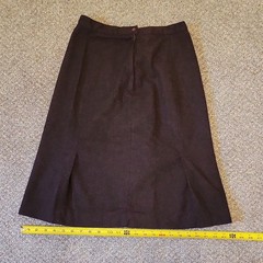 Sears Fashion Vintage Brown Skirt Regular 13in Waist 26in Original Made in USA