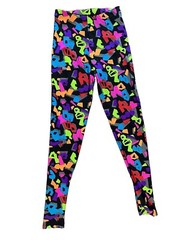 VTG 80s Leggings Pants Vintage Shiny Lycra Spandex New Wave Maxi Rocker Glam USA