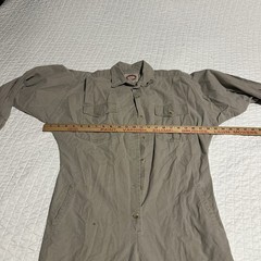 Vtg 80s Banana Republic Mill Valley Safari Coverall Jumpsuit Khaki Cotton Sz S