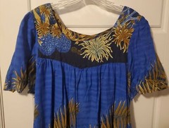 Winlar Oceanic Dress, Vintage Medium Size, Blue