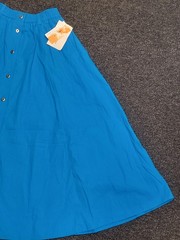 Vintage 90s LizSport Adult Womens Size Medium M Blue Teacher Skirt A-Line New