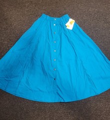 Vintage 90s LizSport Adult Womens Size Medium M Blue Teacher Skirt A-Line New
