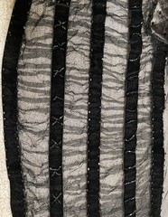 Antique 20s Black Beaded Lace Jacket S M Overlay Evening Edwardian Victorian