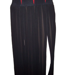 JOHN MURROUGH Vintage Black & Red Corset Bodice Black Sheer Panel M 6-8 $280