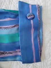 Unworn 1950s Vintage Julie Miller SILK Shirtwaist DRESS Vivid BLUES XS-S