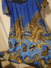Winlar Oceanic Dress, Vintage Medium Size, Blue
