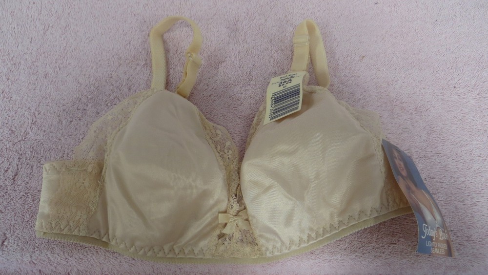 Vtg Beige Today’s Look Lightly Padded Bra – 36A – NOS – b