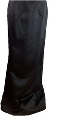 Vtg House of Bianchi Black Gown Strapless Long Prom Party Formal Dress S/M USA