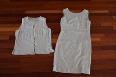 Vintage Tommy Bahama 2pc Mint Green Dress Top Set Size S Women