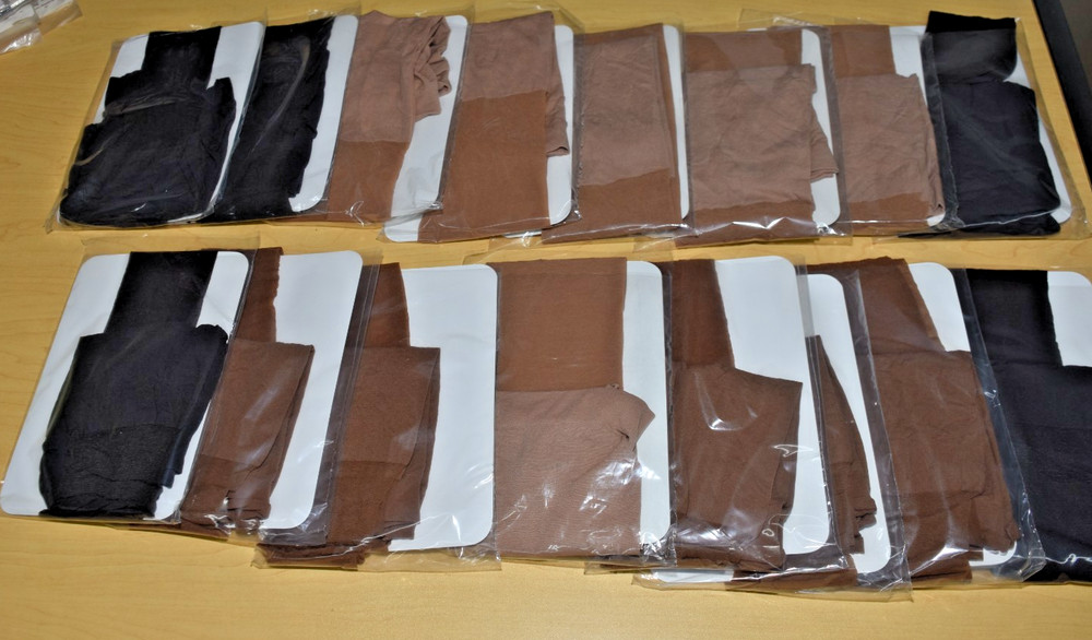 16 Vintage Support Silky sheer Pantyhose Lot Mixed Colors Mixed Sizes