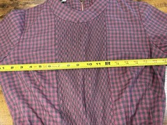 Union Made Vintage 60s Nancy Greer Dress Plaid Thin Belted Small