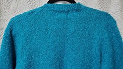 Serbin Vintage Cardigan Sweater Size 34 Size Small Teal Blue