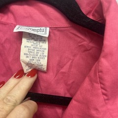 Vintage Impromptu Pink Shirt Dress w Matching Belt Size 15/16 Shoulder Pads