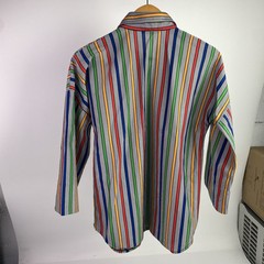 Unique Vtg 60s/70s Sunny South 1/2 Button Pullover Rainbow Shirt Womens 14