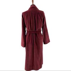 Vintage Marguerite Rubel Terracotta Velvet Long Opera Coat Size S/M Belted