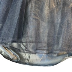 Scott McCLINTOCK Full Maxi Skirt 6 Metallic Silver Taffeta Millenium Formal Vtg
