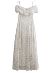 Vintage Scott McClintock Lace Off Shoulder Formal Gown Dress USA Size 10 Vintage