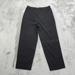 Vintage 80s Misook Pants Womens M Black Pull On Stretch Acrylic Knit Straight