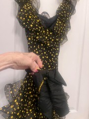fun, glamourous coctail dress, vintage Scassi size 4