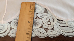 Vintage Bayonne Women’s Full Cream Color Slip w/Matching Lace Size: 38 NWT