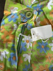 RARE VTG 60s Little Lady Wrangler Deadstock Jamaica Shorts Neon Daisy
