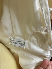 VTG 80s JESSICA MCCLINTOCK White Lace Victorian Wedding Dress High Neck 36x30x38