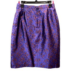 Vintage Christian Lacroix Silk Jacquard Pencil Skirt France FR 44