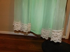 VTG TOSCA LINGERIE OF CALIFORNIA PEIGNOIR SHEER CHIFFON NIGHTGOWN & ROBE LACE M