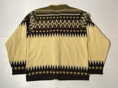 Vintage COHISE RAM 100% Virgin Wool Cardigan Sweater 1970s Made in Canada Size L