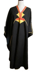 Dramatic vintage hand-embroidered caftan made for J Peterman in Morocco *mint*